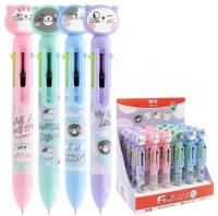 Opakowanie Długopis automat So Many Cats 6 kol (24szt) M&G