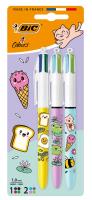 Opakowanie Długopis BIC 4 Colours Kawai blister 3szt.mix wzorów