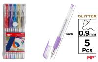 Opakowanie Długopis brokatowy 0.9mm 5 kolorów