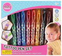 Długopis do tatuażu 8 kolorów. Wydawca: Mega Creative. SmakLiter.pl Opakowanie Długopis do tatuażu 8 kolorów