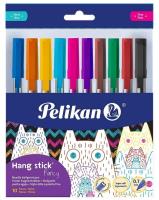 Opakowanie Długopis Hang Stick 0,7mm 10kol. PELIKAN