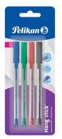 Opakowanie Długopis Hang Stick 1mm 4 kolory PELIKAN