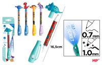 Opakowanie Długopis Szpiegowski UV z podwójną końcówką 0.7/1.0mm Dinozaury 1szt.mix