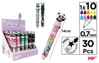 Opakowanie Długopis wielokolorowy 10w1 0.7mm panda (30szt)