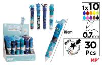 Opakowanie Długopis wielokolorowy Fantasy 10w1 Morski (30szt)