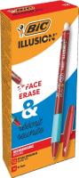 Długopis wymazywalny Illusion czerwony (12szt). Wydawca: Bic. SmakLiter.pl Opakowanie Długopis wymazywalny Illusion czerwony (12szt)