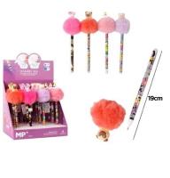 Opakowanie Długopis z pomponem 0,5mm ścieralny MIX