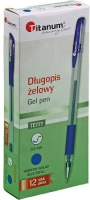 Opakowanie Długopis żelowy 0,5mm niebieski (12szt)