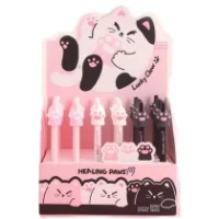 Długopis żelowy Cat Paw 0,5mm nieb (36szt). Wydawca: CRESCO. SmakLiter.pl Opakowanie Długopis żelowy Cat Paw 0,5mm nieb (36szt)