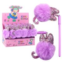 Opakowanie Długopis żelowy Zatyczka z pomponem nieb (30szt)