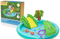 Dmuchany plac zabaw krokodyl 224x181x72cm. Wydawca: Bestway. SmakLiter.pl Opakowanie Dmuchany plac zabaw krokodyl 224x181x72cm