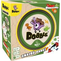 Dobble Dinozaury REBEL. Wydawca: Rebel. SmakLiter.pl Opakowanie Dobble Dinozaury REBEL