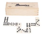 Opakowanie Domino Double 6 w drewnianym etui LONGFIELD
