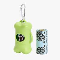 Opakowanie Dozownik na woreczki dla psów +15 worków zielony