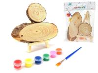 Opakowanie Drewienka do malowania z farbami 6 kolorów