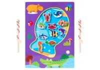 Opakowanie Drewniana gra łowienie rybek na magnes