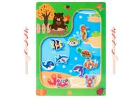 Opakowanie Drewniana gra łowienie rybek na magnes