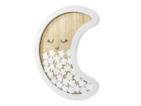 Drewniana księga gości Księżyc 38,5x30cm. Wydawca: PartyDeco. SmakLiter.pl Opakowanie Drewniana księga gości Księżyc 38,5x30cm