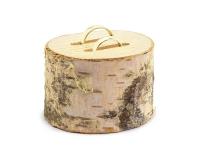 Opakowanie Drewniana podstawka na obrączki 6cm