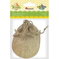 Drewniana zawieszka jajko 70x90mm 6szt.. Wydawca: Titanum. SmakLiter.pl Opakowanie Drewniana zawieszka jajko 70x90mm 6szt.