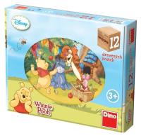 Drewniane klocki obrazkowe Kubuś Puchatek 12el. Wydawca: Dino Toys. SmakLiter.pl Opakowanie Drewniane klocki obrazkowe Kubuś Puchatek 12el