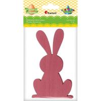 Opakowanie Drewniane zające ciemnoczerw. 74x127mm 2szt