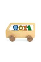Drewniany autobus dla zwierząt. Wydawca: Trixie Baby. SmakLiter.pl Opakowanie Drewniany autobus dla zwierząt