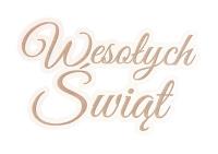 Opakowanie Drewniany napis: Wesołych Świąt 2 wzory 5szt