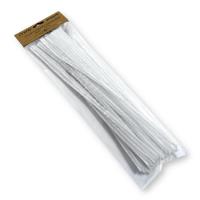 Opakowanie Druciki kreatywne 300x6mm białe 30szt