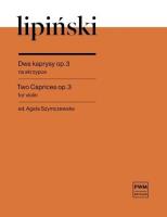 Okładka książki Dwa kaprysy op.3 na skrzypce solo