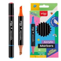 Dwustronny marker 12 kolorów 6szt. Wydawca: Easy Stationery. SmakLiter.pl Opakowanie Dwustronny marker 12 kolorów 6szt