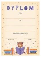 Opakowanie Dyplom A4 Miś czyta