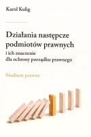 Okładka książki Działania następcze podmiotów prawnych