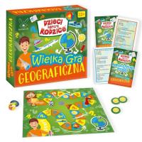 Dzieci kontra Rodzice. Wielka Gra Geograficzna. Wydawca: Kangur. SmakLiter.pl Opakowanie Dzieci kontra Rodzice. Wielka Gra Geograficzna