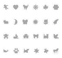 Okładka książki Dziurkacz ozdobny 1,6 cm Display box całoroczny