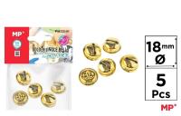 Opakowanie Dzwonek złoty 18mm 5szt