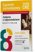 Egzamin ósmoklasisty SP 8 J. polski Repetytorium. Autor: Frączek Ewa, Eisner Jolanta, Beata Parchem-albeck. SmakLiter.pl Okładka książki Egzamin ósmoklasisty SP 8 J. polski Repetytorium