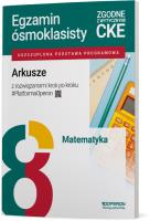 Egzamin ósmoklasisty SP 8 Matematyka Arkusze. Autor: Dotka Beata. SmakLiter.pl Okładka książki Egzamin ósmoklasisty SP 8 Matematyka Arkusze