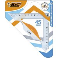 Ekierka BIC Square 45/20cm blister. Wydawca: Bic. SmakLiter.pl Opakowanie Ekierka BIC Square 45/20cm blister