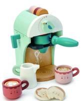 Ekspres do kawy drewniany na kapsułki. Wydawca: Tender Leaf Toys. SmakLiter.pl Opakowanie Ekspres do kawy drewniany na kapsułki