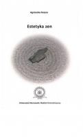 Estetyka zen. Autor: Agnieszka Kozyra. SmakLiter.pl Okładka książki Estetyka zen