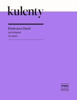 Okładka książki Etoile pour David na fortepian