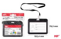 Etui na identyfikator czarne. Wydawca: MP Main Paper. SmakLiter.pl Opakowanie Etui na identyfikator czarne