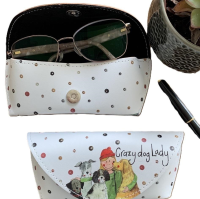 Opakowanie Etui na okulary GL10 Crazy Dog Lady Psiara