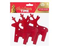 Opakowanie Etui na sztućce Renifer 14,5x18cm 4szt