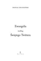 Okładka książki Ewangelia według Świętego Twittera