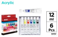Opakowanie Farba akrylowa 12ml 6 kolorów