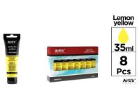 Opakowanie Farba akrylowa cytrynowo-żółta 35ml (8szt)