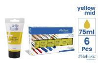 Opakowanie Farba akrylowa - czysty żółty 75ml (6szt)