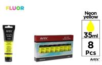 Opakowanie Farba akrylowa fluorescencyjna 35ml żółta (8szt)